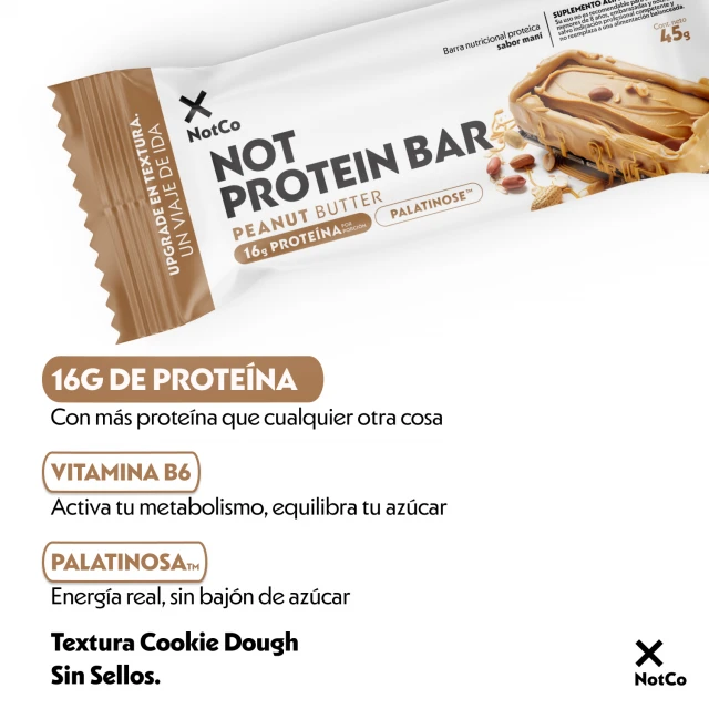 NotProtein Bar Peanut Butter 5un 45g