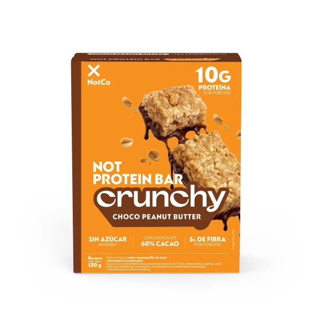NotProtein Bar Crunchy Peanut Butter 4un 30g