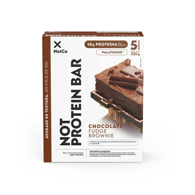 NotProtein Bar Chocolate Fudge Brownie 5un 45g