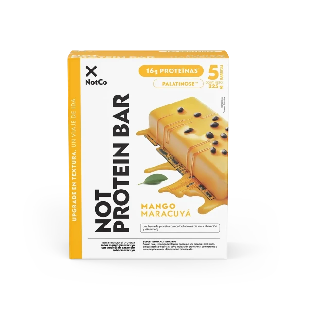 NotProtein Bar Mango Maracuyá 5un 45g