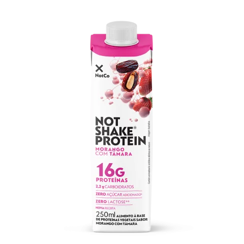 NotShake Protein Morango com tâmara